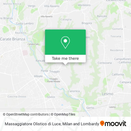 Massaggiatore Olistico di Luce map