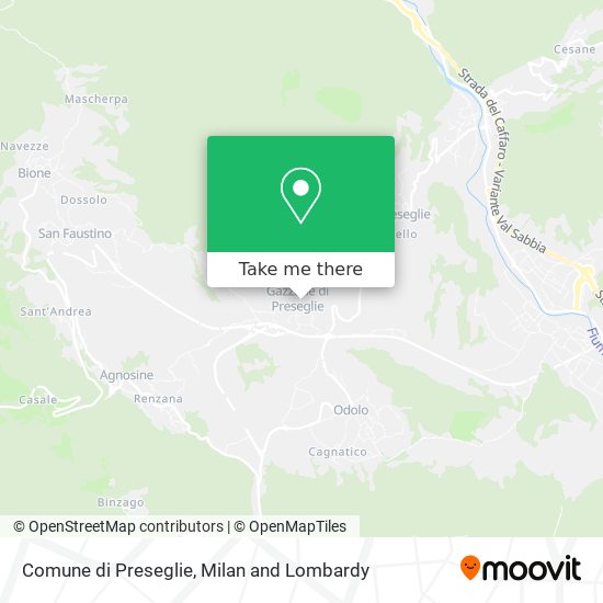 Comune di Preseglie map