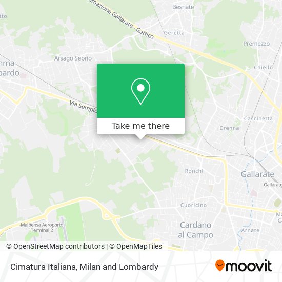 Cimatura Italiana map