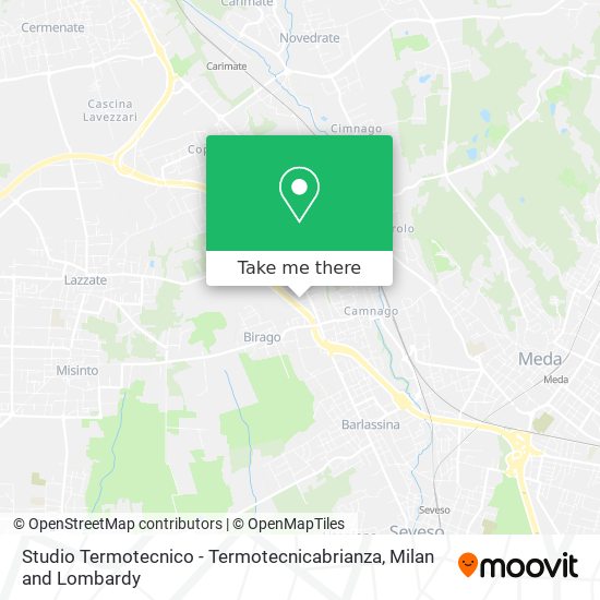 Studio Termotecnico - Termotecnicabrianza map