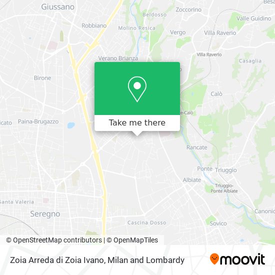 Zoia Arreda di Zoia Ivano map