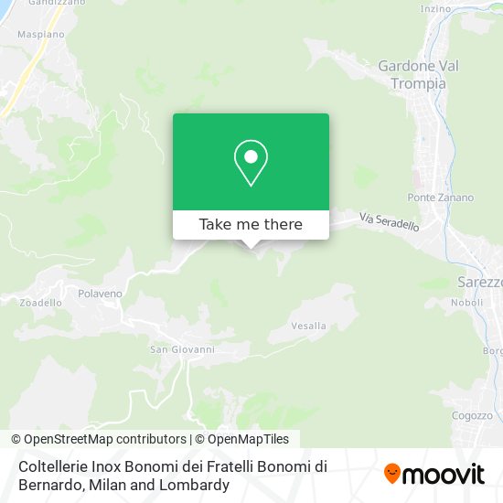 Coltellerie Inox Bonomi dei Fratelli Bonomi di Bernardo map