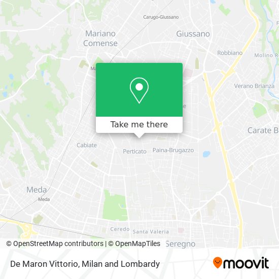De Maron Vittorio map