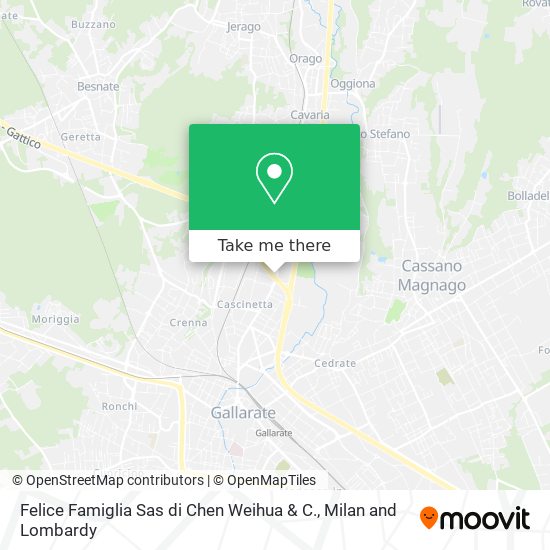 Felice Famiglia Sas di Chen Weihua & C. map