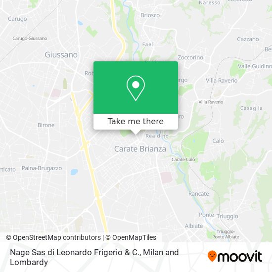 Nage Sas di Leonardo Frigerio & C. map