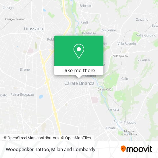 Woodpecker Tattoo map