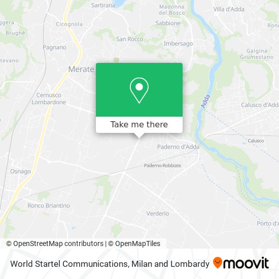World Startel Communications map