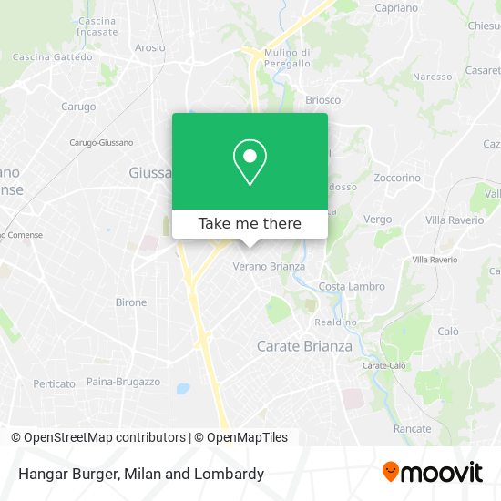 Hangar Burger map
