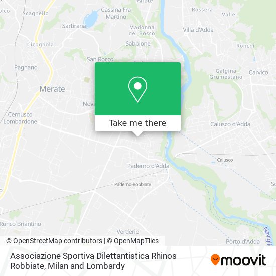 Associazione Sportiva Dilettantistica Rhinos Robbiate map