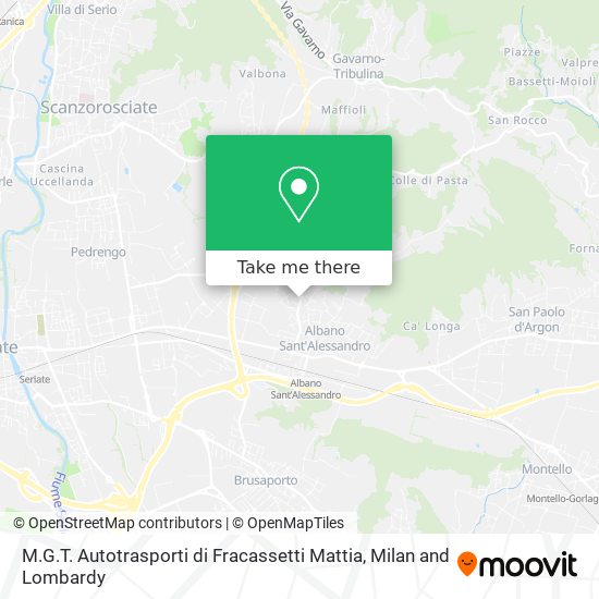 M.G.T. Autotrasporti di Fracassetti Mattia map