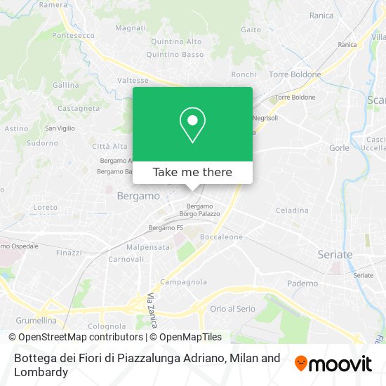 Bottega dei Fiori di Piazzalunga Adriano map