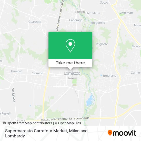 Supermercato Carrefour Market map