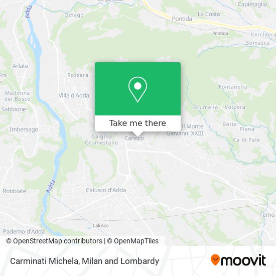 Carminati Michela map