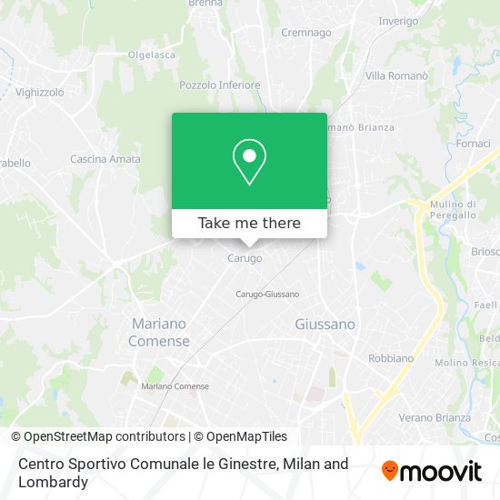 Centro Sportivo Comunale le Ginestre map