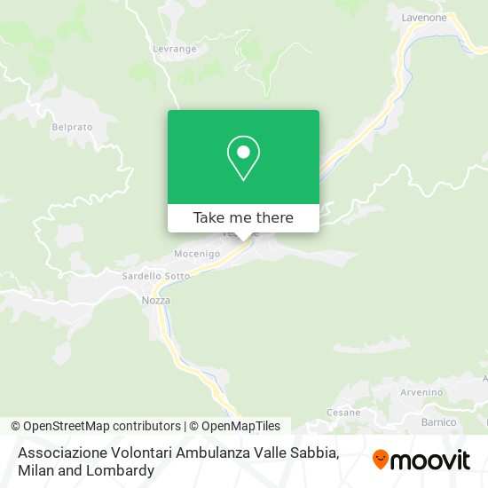 Associazione Volontari Ambulanza Valle Sabbia map