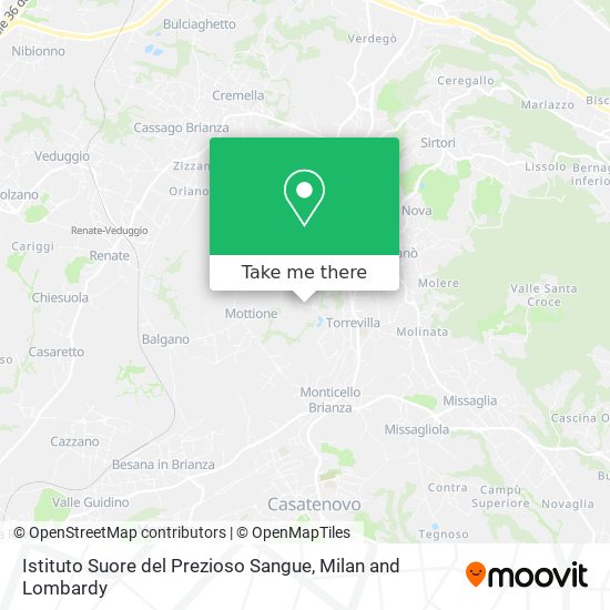 Istituto Suore del Prezioso Sangue map