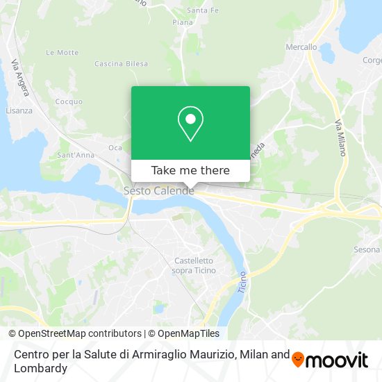 Centro per la Salute di Armiraglio Maurizio map