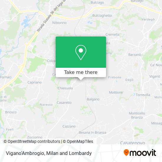 Vigano'Ambrogio map