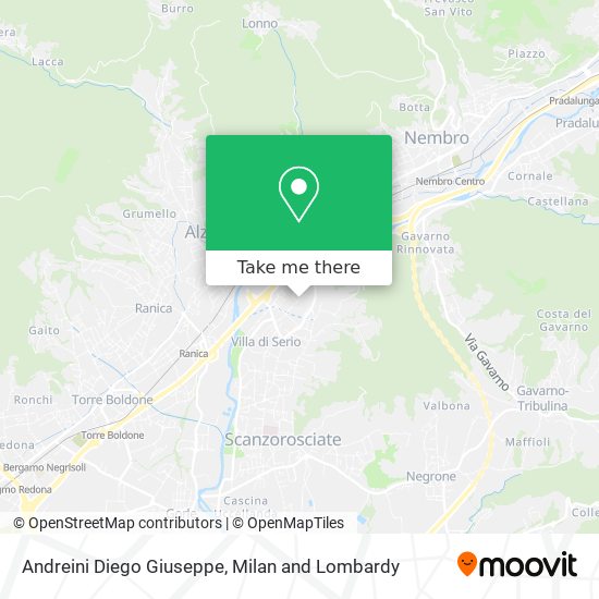 Andreini Diego Giuseppe map