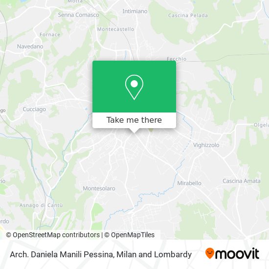 Arch. Daniela Manili Pessina map