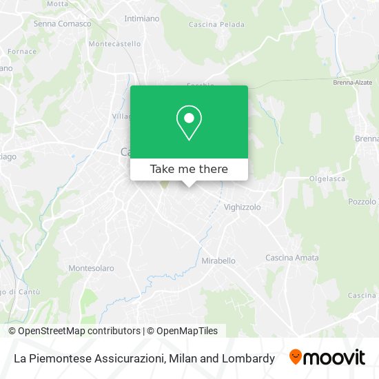 La Piemontese Assicurazioni map