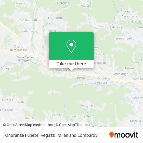 Onoranze Funebri Regazzi map