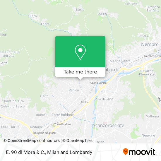 E. 90 di Mora & C. map