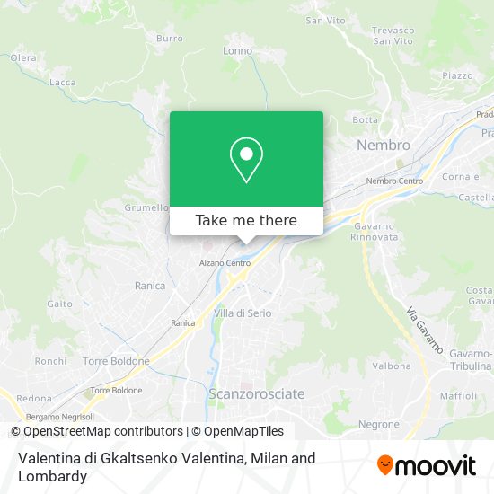 Valentina di Gkaltsenko Valentina map