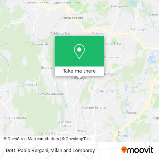 Dott. Paolo Vergani map