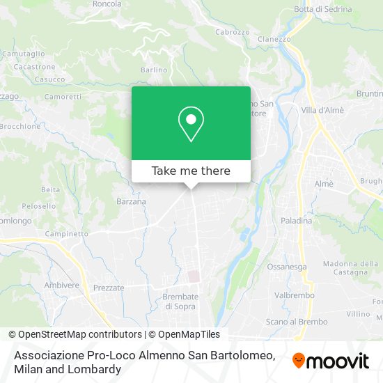 Associazione Pro-Loco Almenno San Bartolomeo map