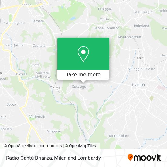 Radio Cantù Brianza map