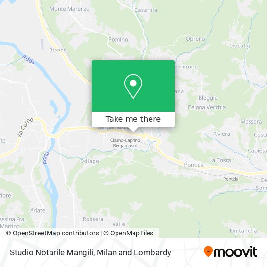 Studio Notarile Mangili map