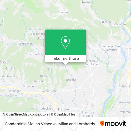 Condominio Molino Vescovo map