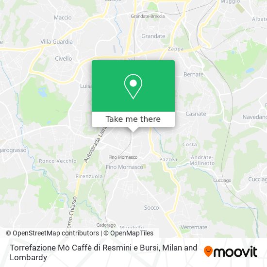 Torrefazione Mò Caffè di Resmini e Bursi map