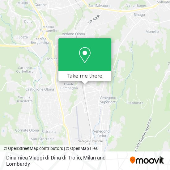 Dinamica Viaggi di Dina di Trolio map