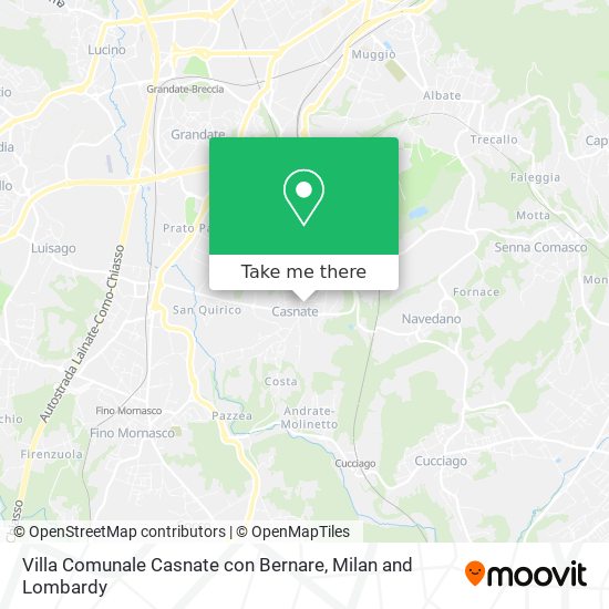 Villa Comunale Casnate con Bernare map