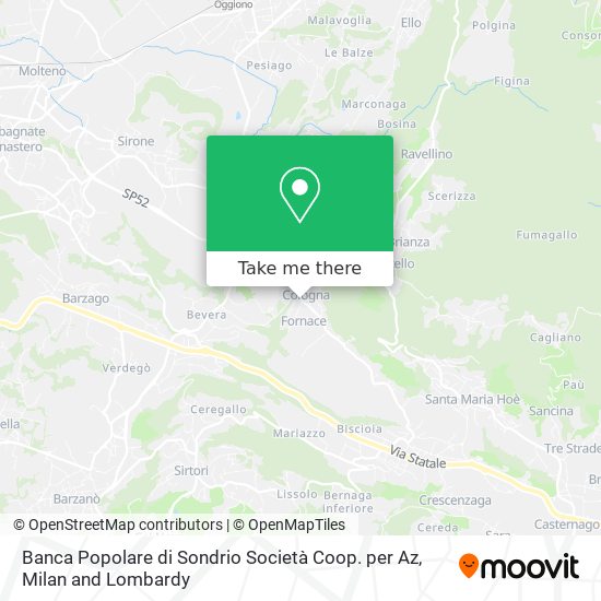 Banca Popolare di Sondrio Società Coop. per Az map