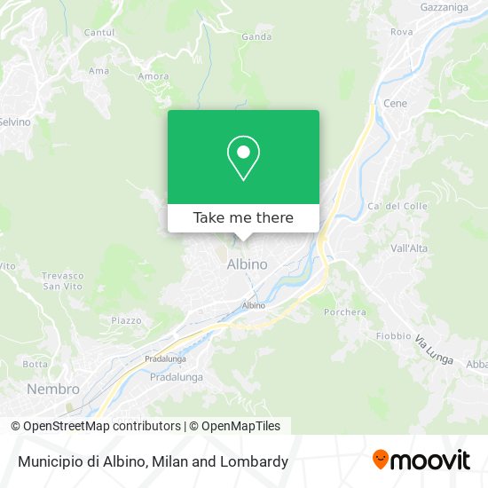 Municipio di Albino map