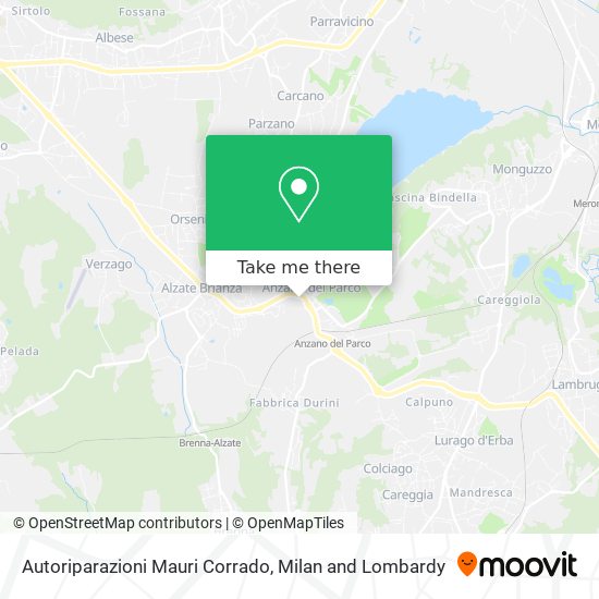 Autoriparazioni Mauri Corrado map