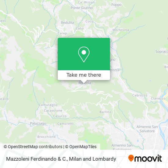 Mazzoleni Ferdinando & C. map