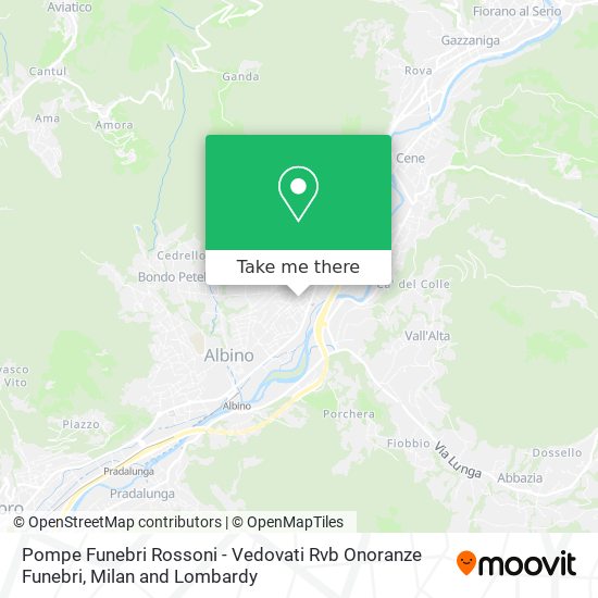 Pompe Funebri Rossoni - Vedovati Rvb Onoranze Funebri map