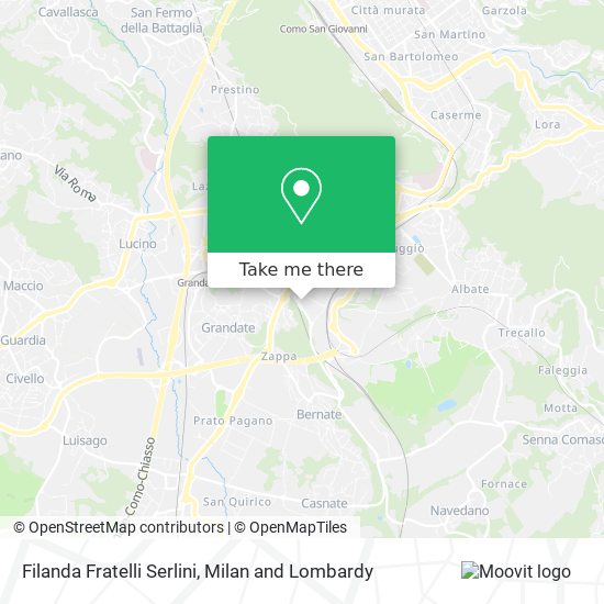 Filanda Fratelli Serlini map