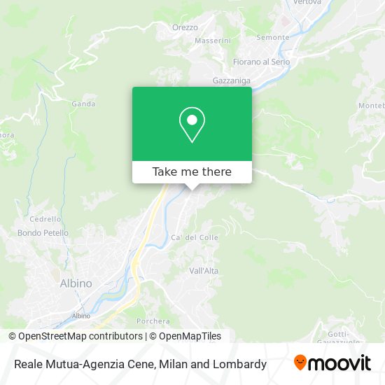 Reale Mutua-Agenzia Cene map