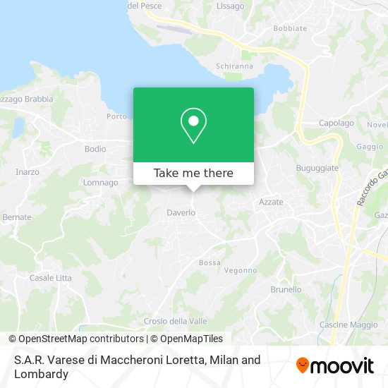 S.A.R. Varese di Maccheroni Loretta map