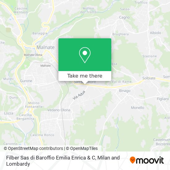 Filber Sas di Baroffio Emilia Enrica & C map