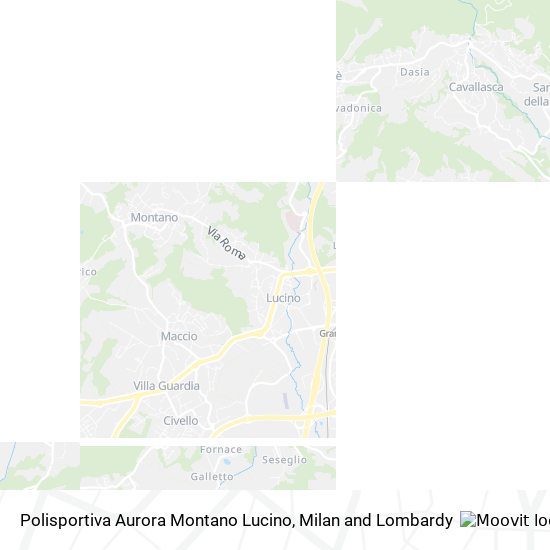 Polisportiva Aurora Montano Lucino map