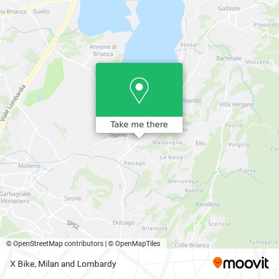 X Bike map
