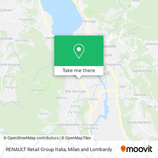 RENAULT Retail Group Italia map