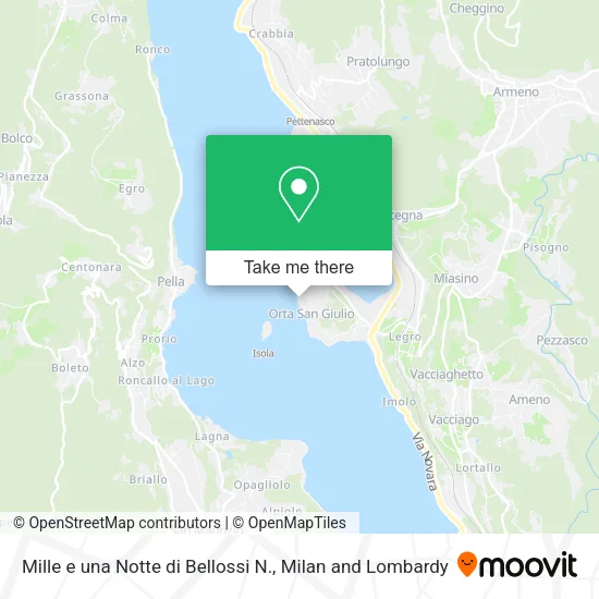 Mille e una Notte di Bellossi N. map