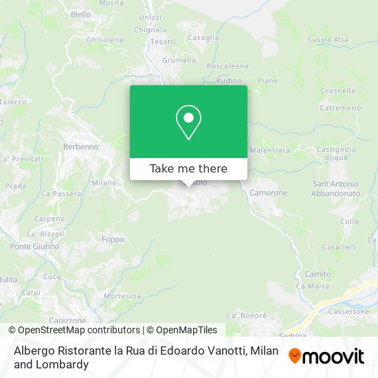 Albergo Ristorante la Rua di Edoardo Vanotti map